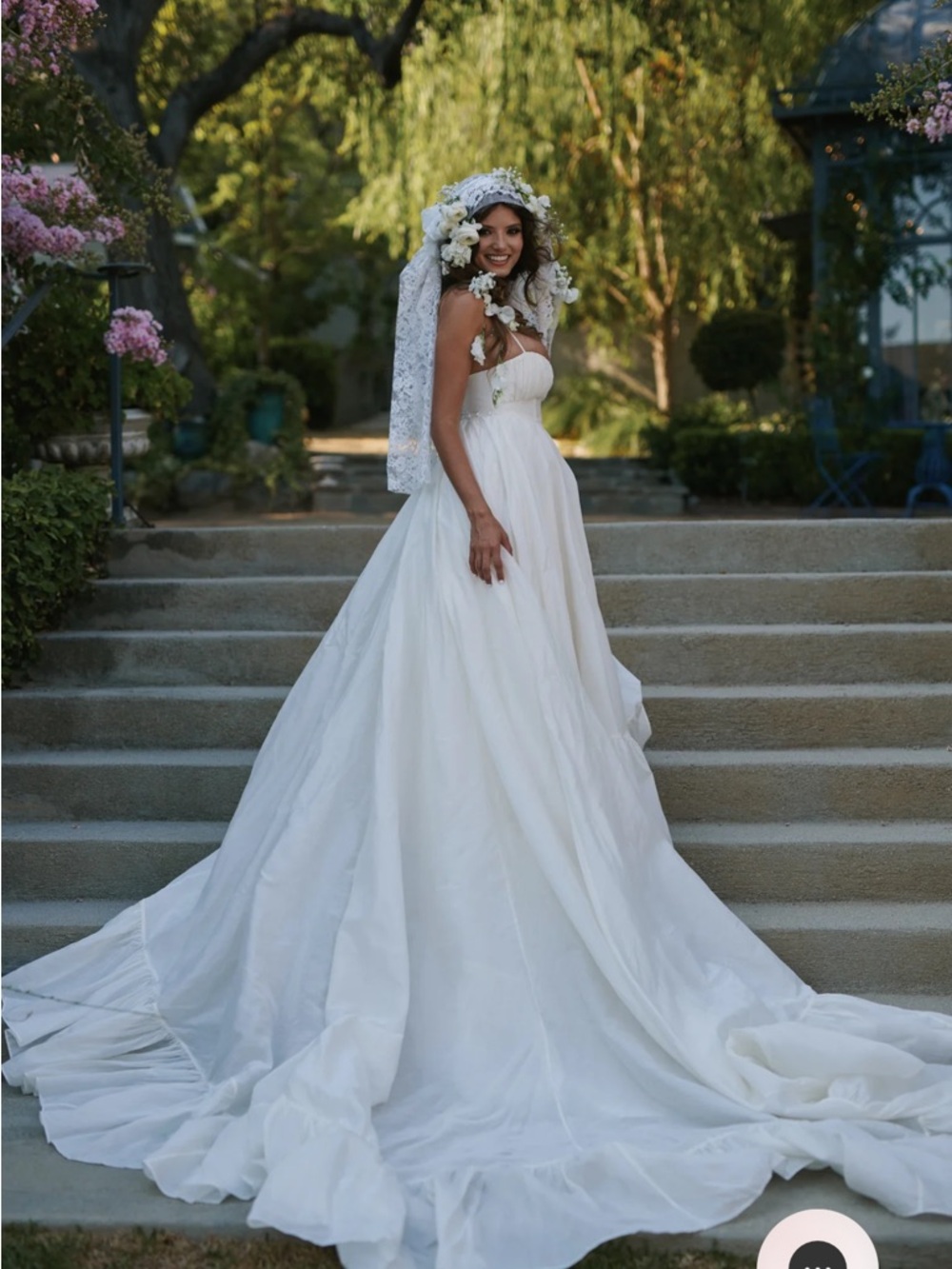 Selkie The Ivory Organdy Destination Gown